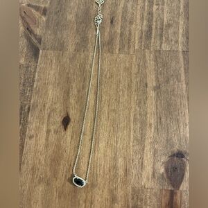 Kendra Scott black/gold necklace. Gold disc necklace. Both adjustable.